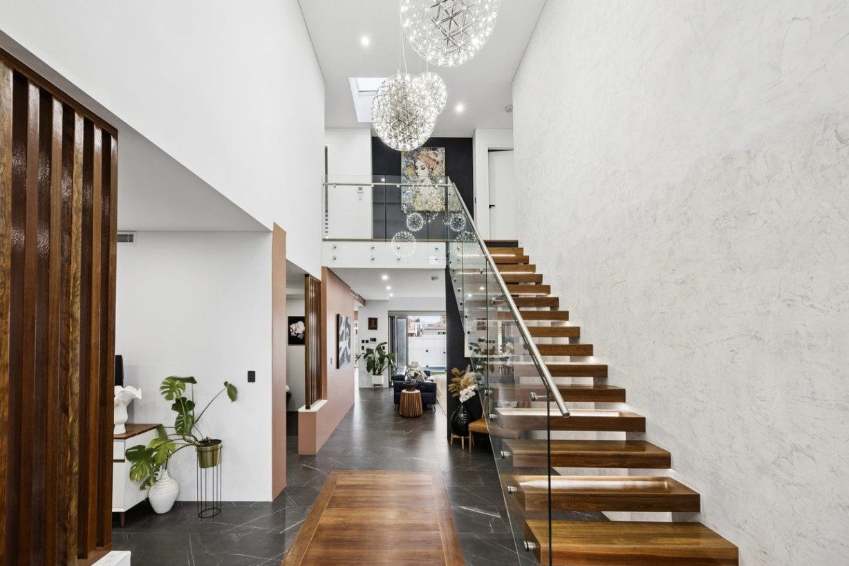 New build interior void and staircase Monterey