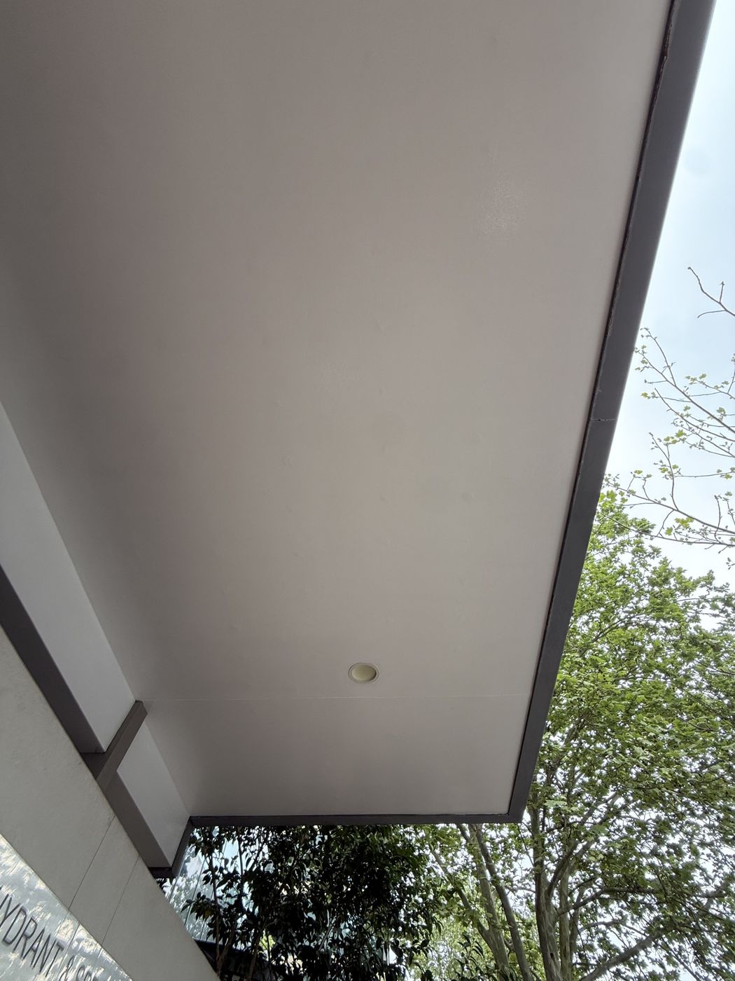 Completed awning soffit lining St Leonards