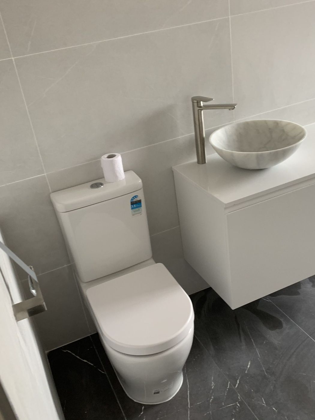 Stone vanity and tiling Lane Cove