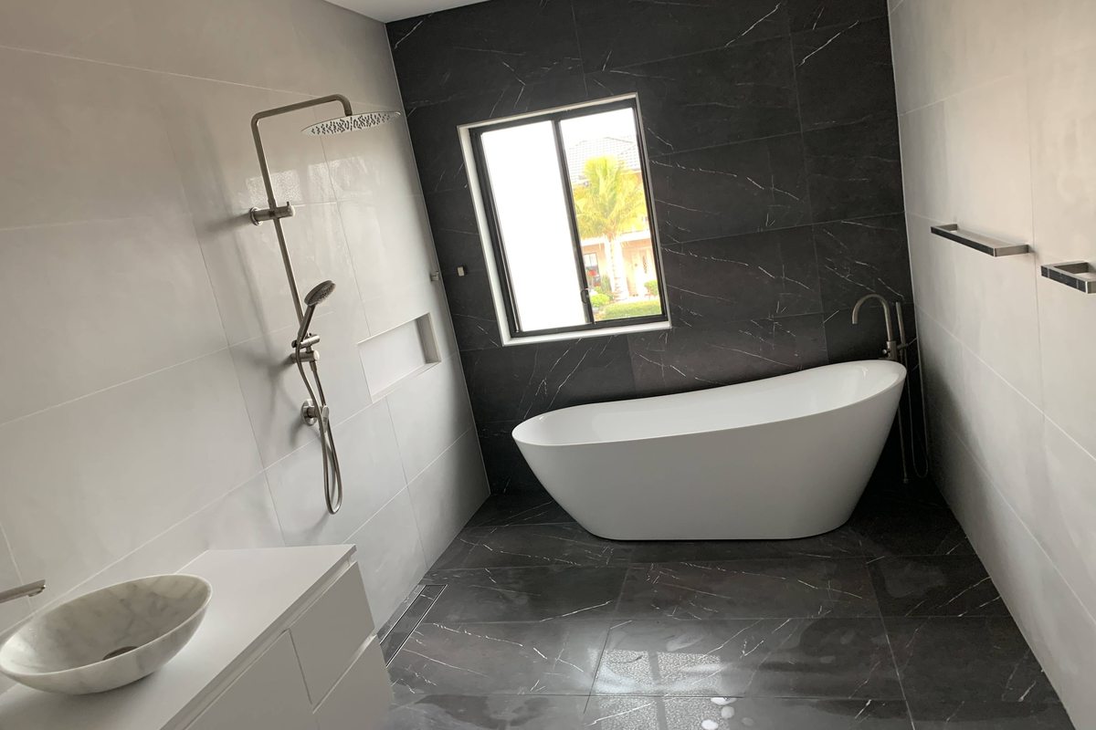 Luxury bathroom freestanding bath