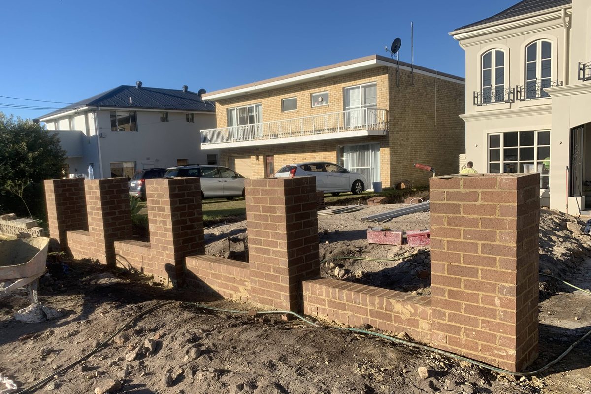 Brick columns new build