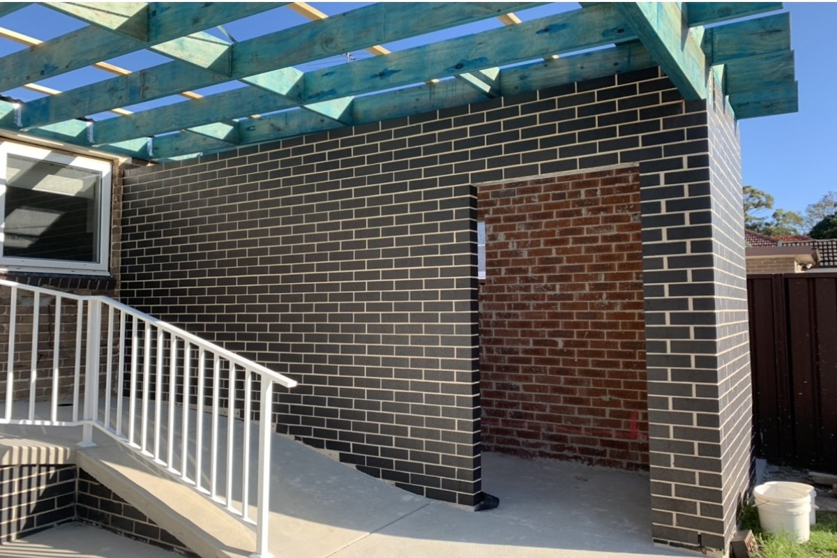 Residential brickwork extension completed