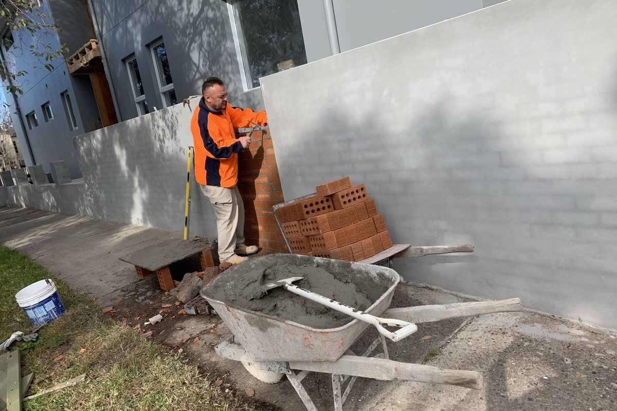 Brickwork and masonry site work