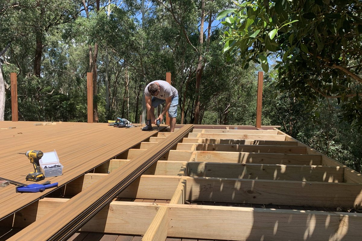 Timber deck construction Katoomba