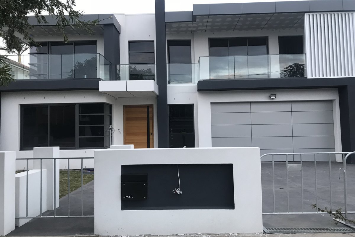 Residential duplex completed Sydney