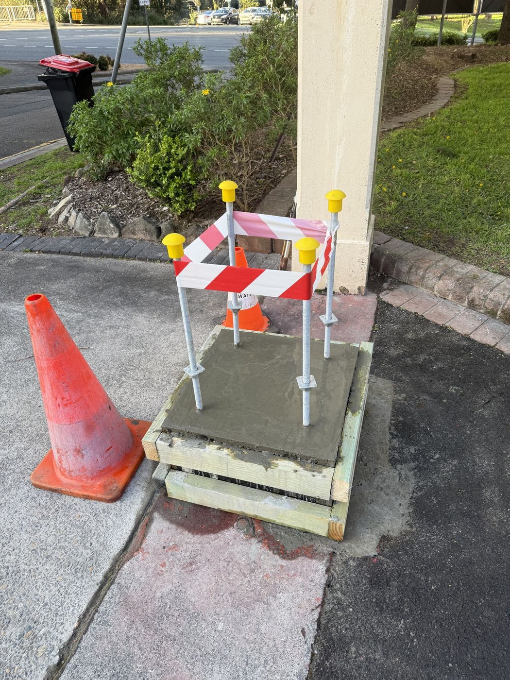 Traffic control and site protection at gate works