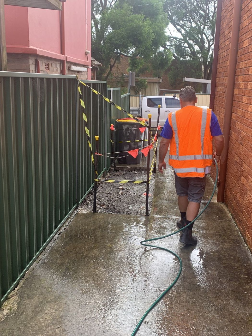 New concrete side path finished Inner West