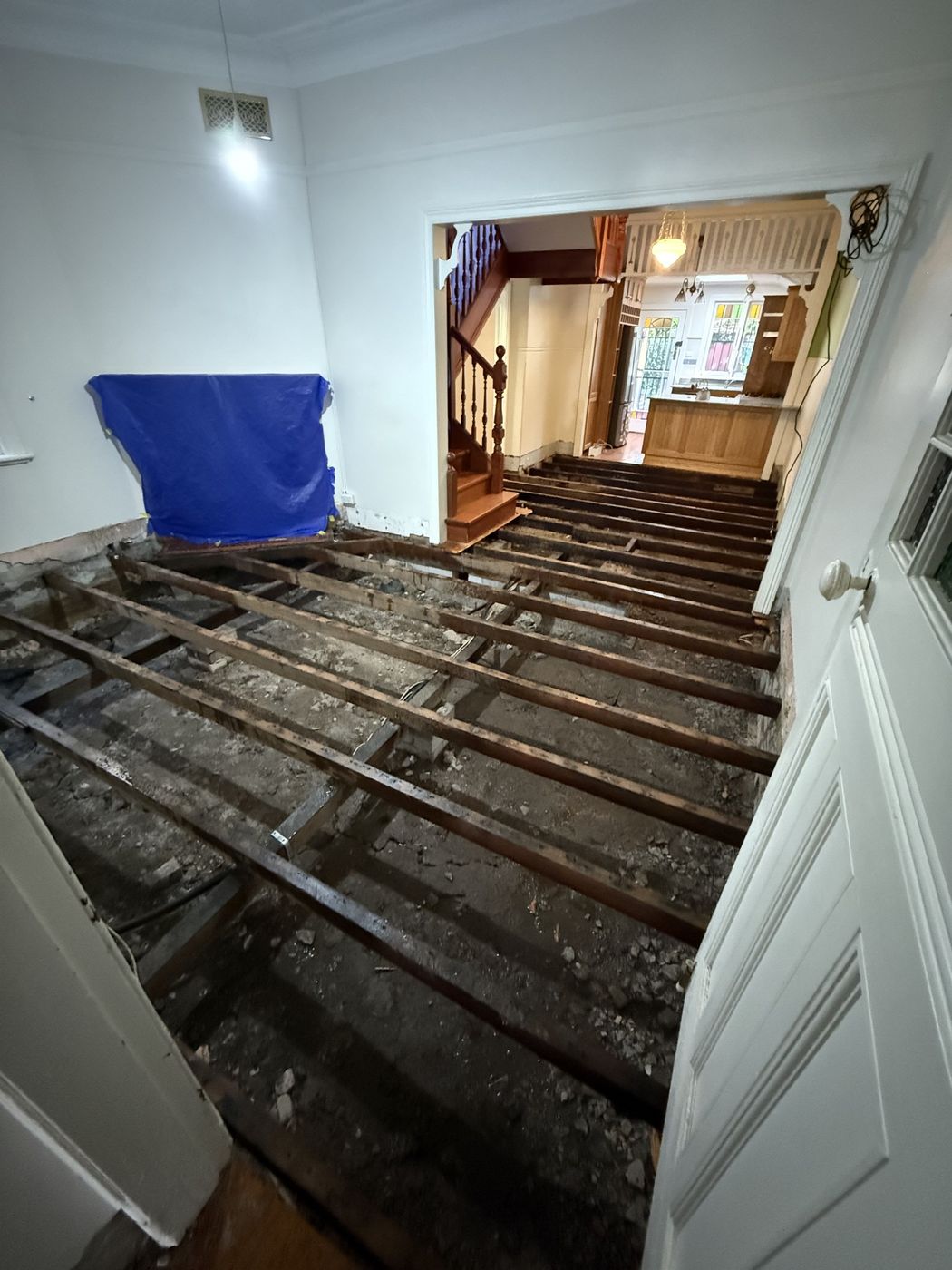 Timber floor strip-out