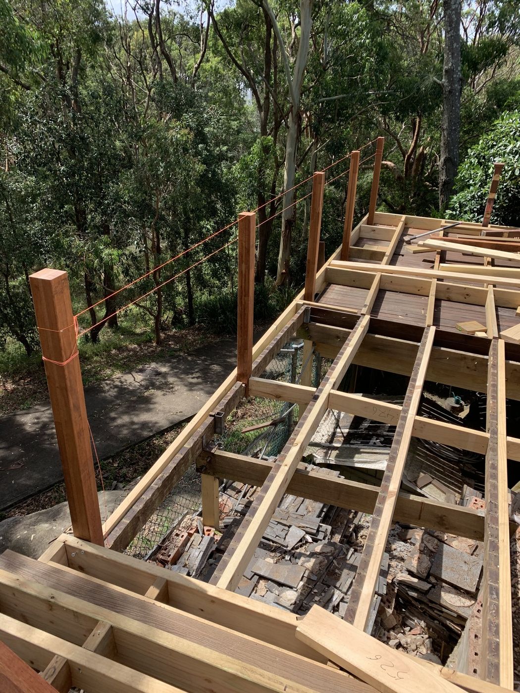 Deck framing and stair construction Bexley
