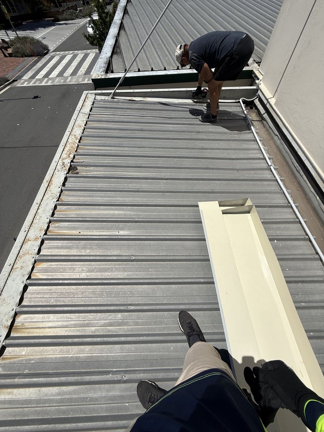 Awning framing exposed for structural inspection Blackheath