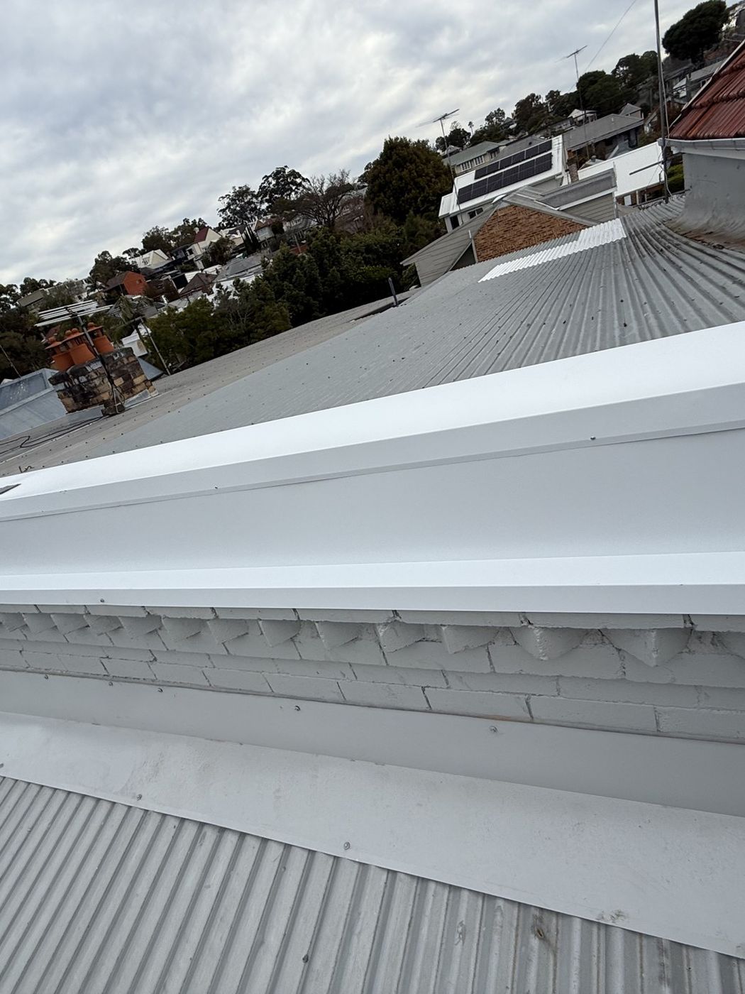New flashings and roof sheeting Rozelle