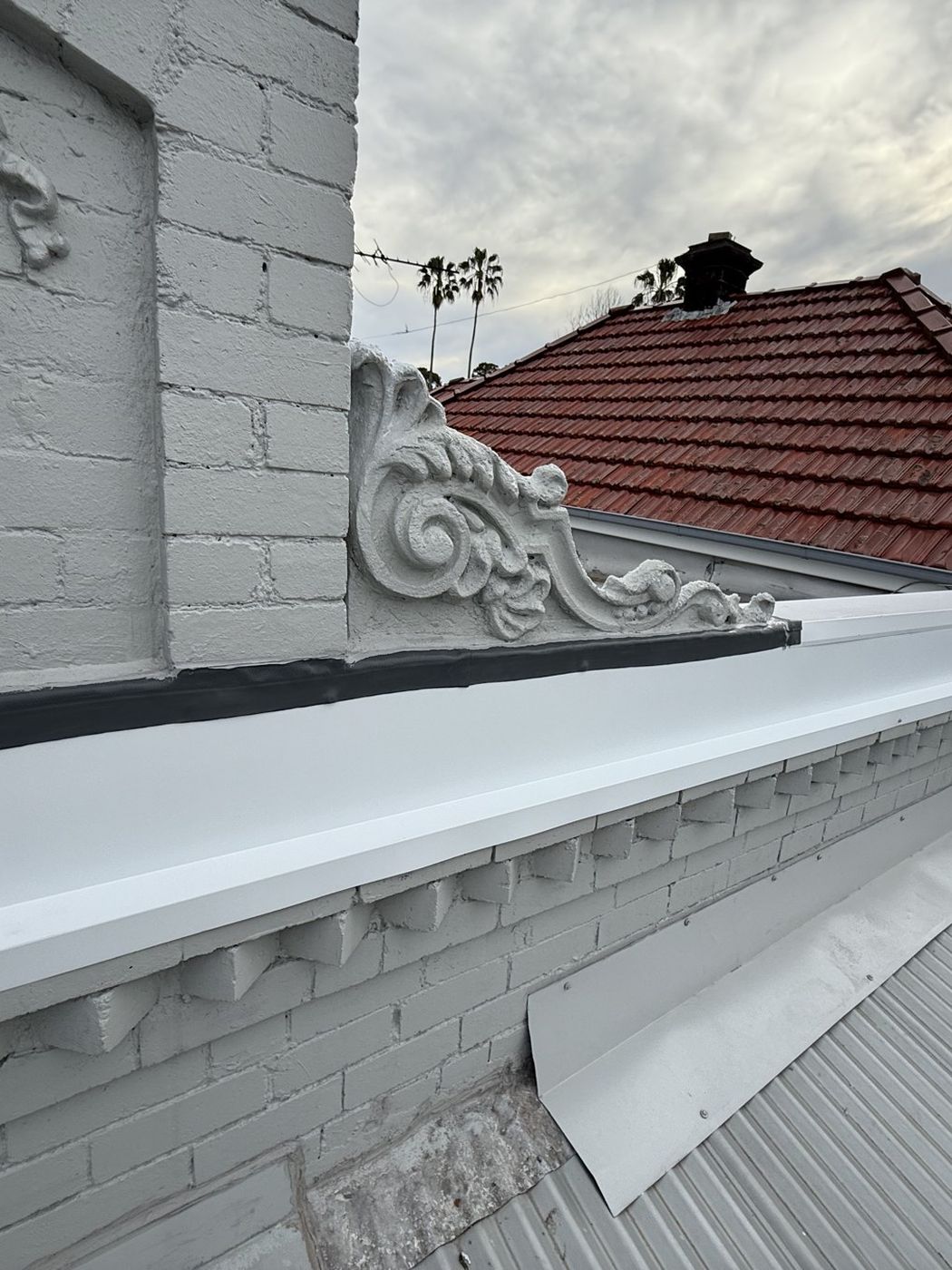 Parapet and gutter detail Rozelle