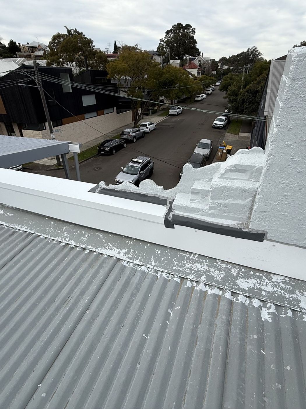 Completed shopfront parapet Rozelle