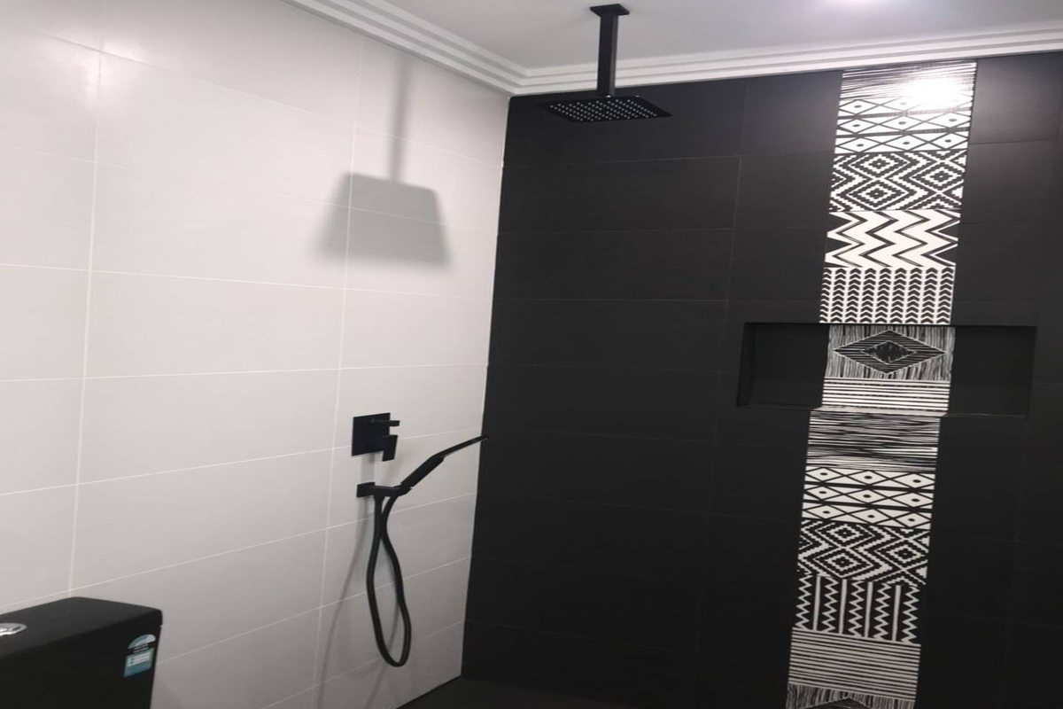 Feature shower tiles residential
