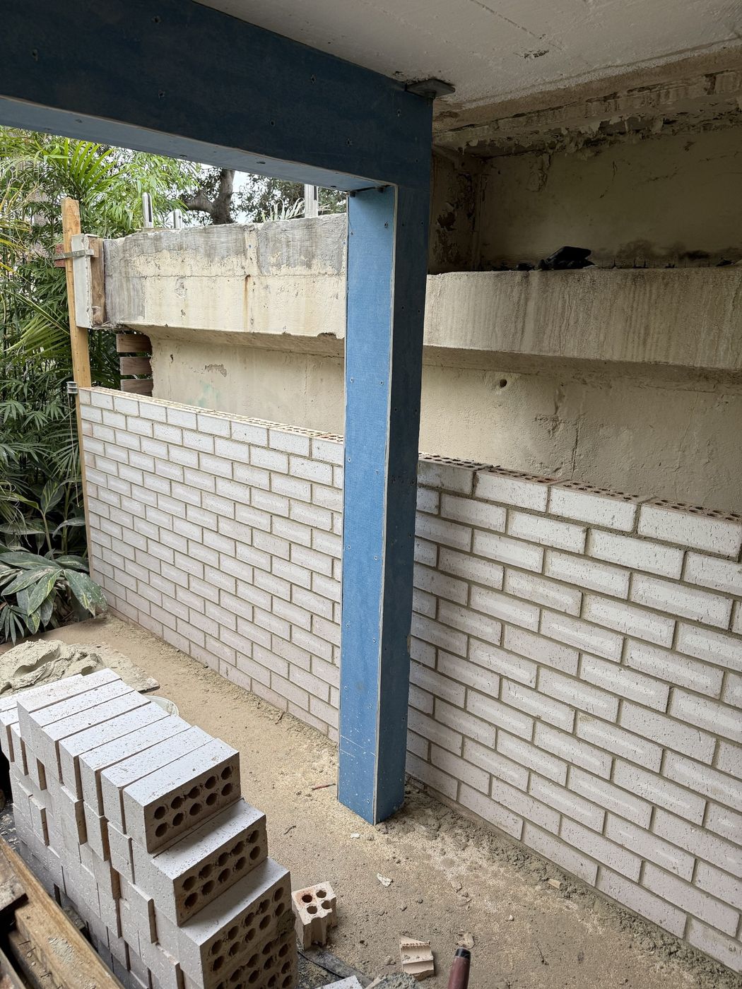 New face brickwork under concrete slab Hunters Hill