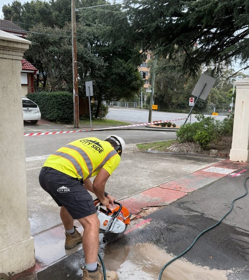 Concrete Cutting — Sacred Heart Church Mosman