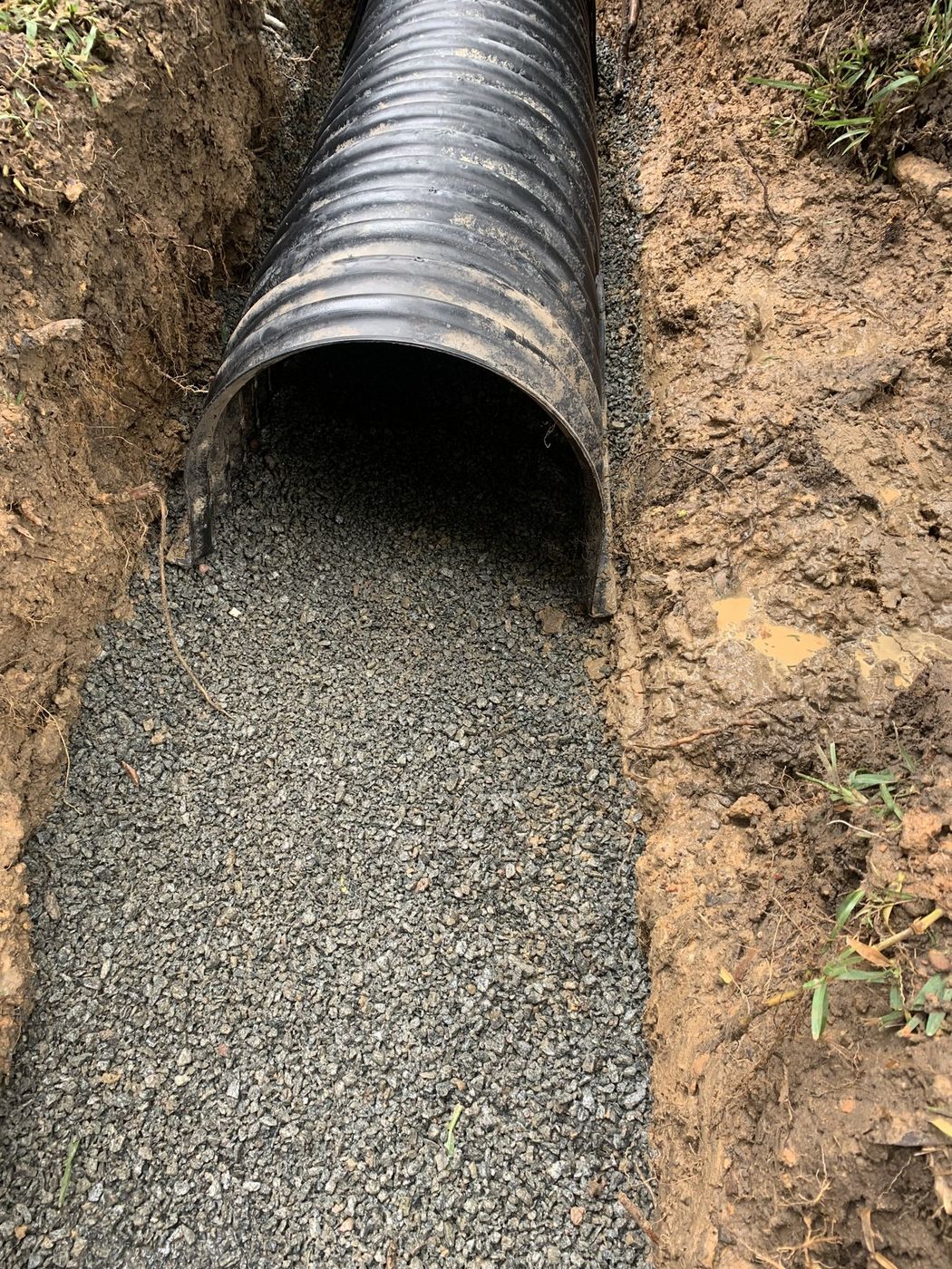 Subsoil drainage line and aggregate North Sydney